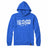 That Curling Show White Logo Hoodie  blue