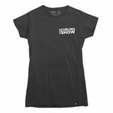 That Curling Show Small Classic Chest Logo Women's Charcoal Heather T-shirt