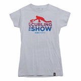 That Curling Show Colourful Leader Womens T-shirt