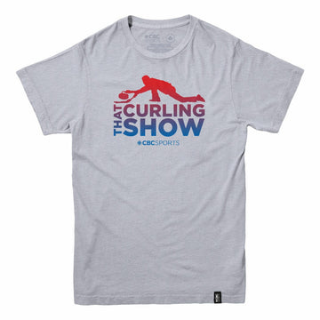 That Curling Show Colourful Leader Men's Sports Grey T-shirt
