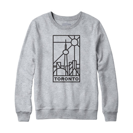 Toronto Stained Glass Dark Print Sweatshirt Hoodie