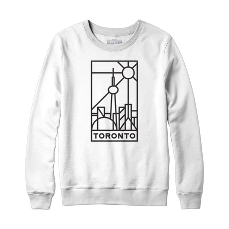 Toronto Stained Glass Dark Print Sweatshirt Hoodie