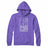 Toronto Stained Glass Light Print Pullover Hoodie Purple Heather