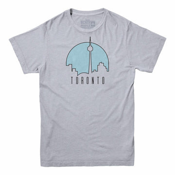 Toronto Sunny Skyline Mens T-shirt Sports Grey