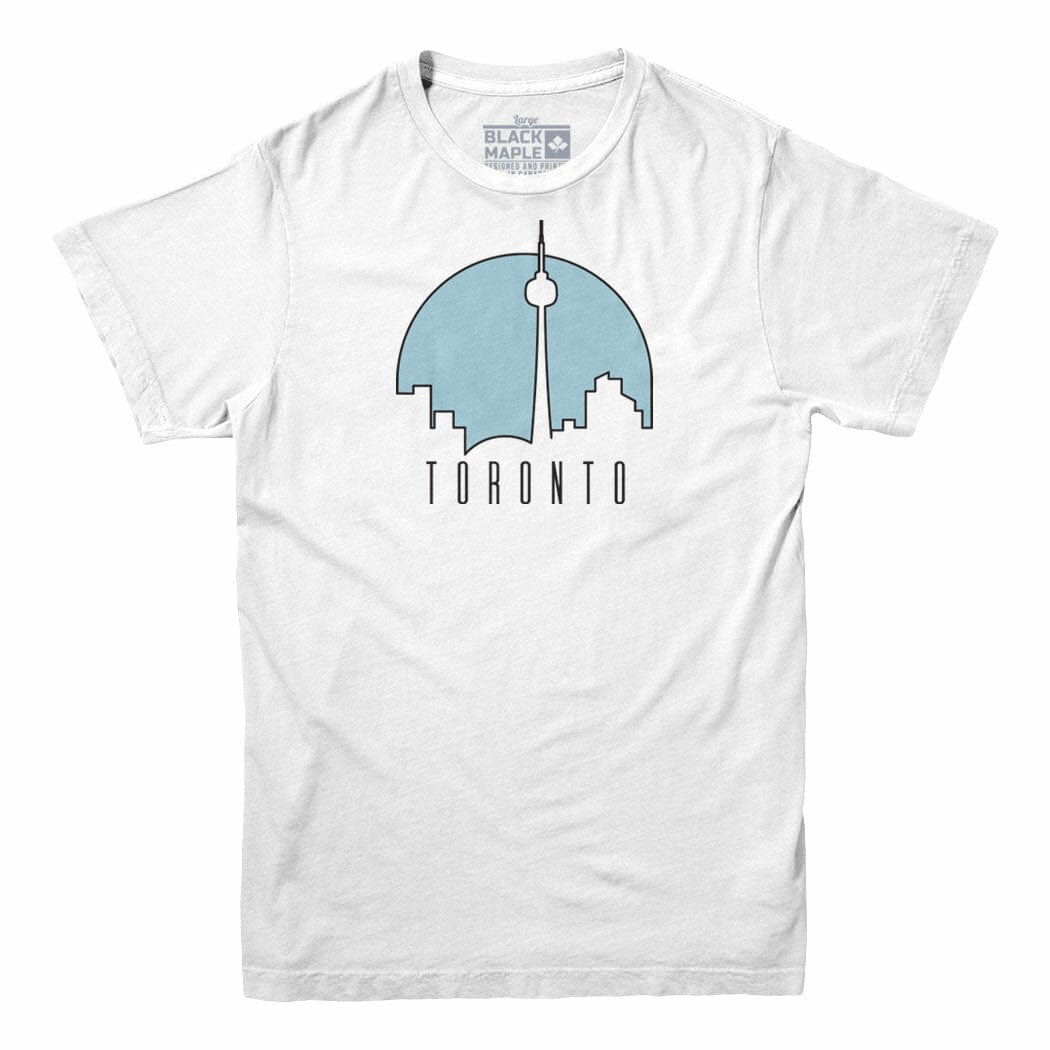 Toronto Sunny Skyline Mens T-shirt White