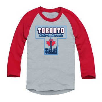 Toronto Ontario T Raglan Baseball Shirt
