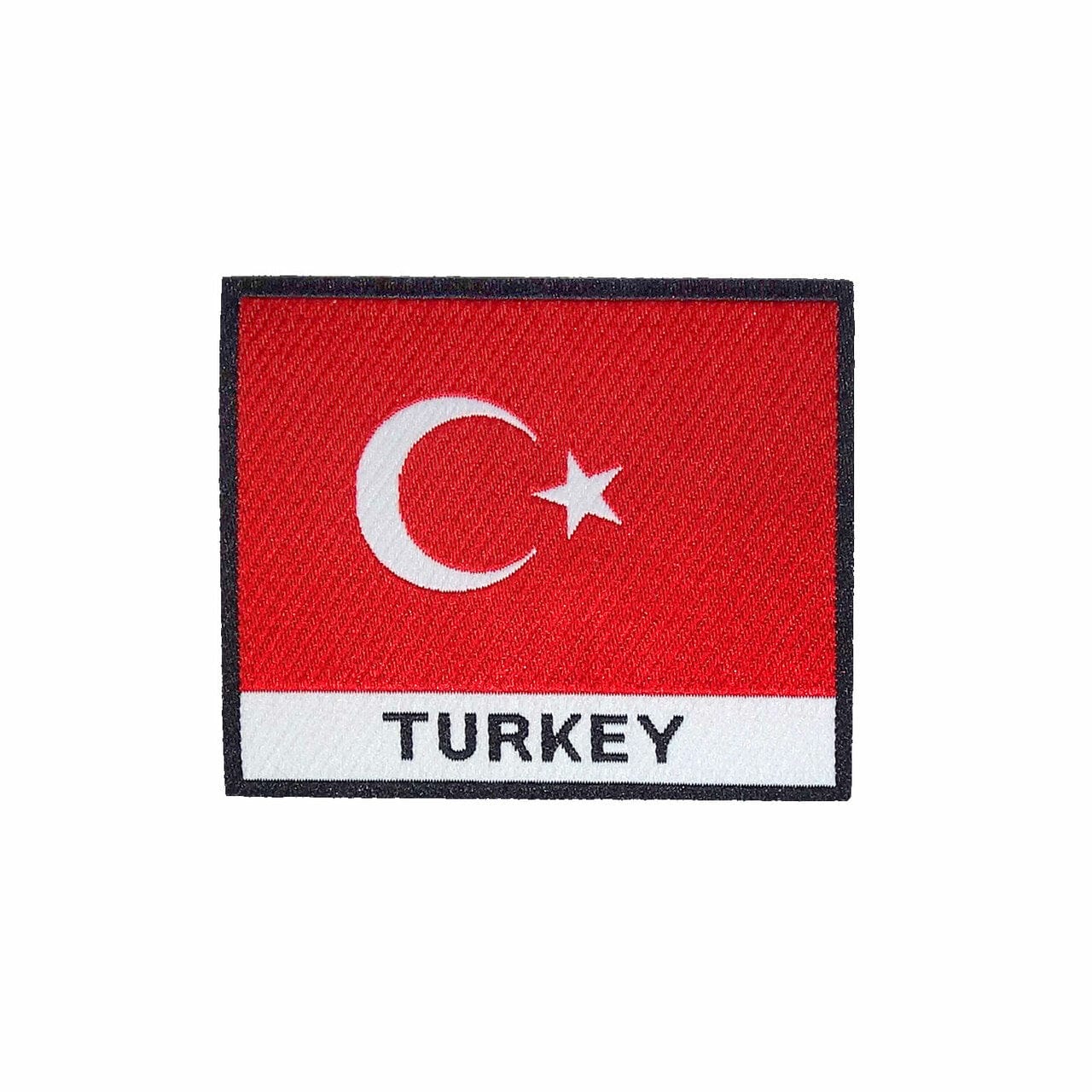 Turkey Turkish Flag Patch – Iron-On Embroidered Country Patch Badge