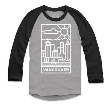 Vancouver Stained Glass Raglan Baseball Shirt