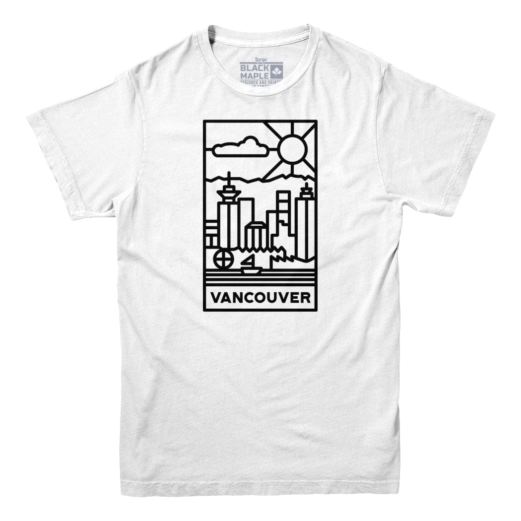 Vancouver Stained Glass Dark Logo T-shirt
