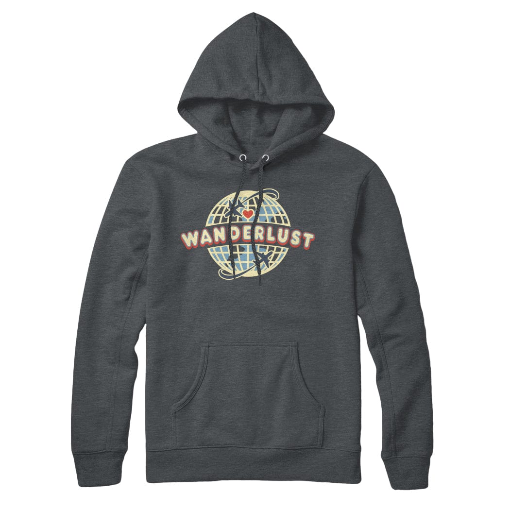 Wanderlust Sweatshirt Hoodie Black Maple Trading Co